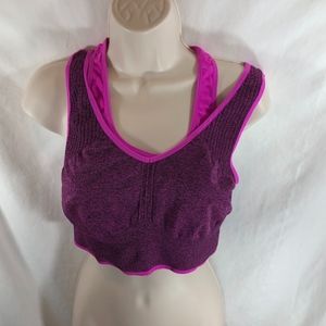 MTA Sports Sz XL Pink Sports Bra Workout Top